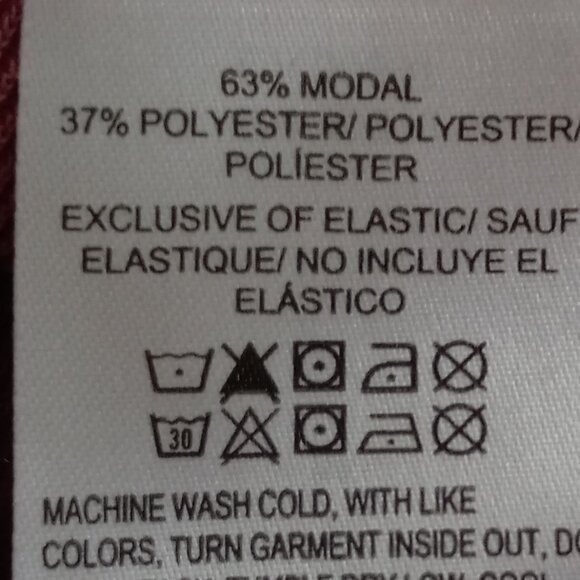 Lucky Brand Women's Maroon Modal Polyester Crewneck Half Sleeve Top Size M - Picture 8 of 8